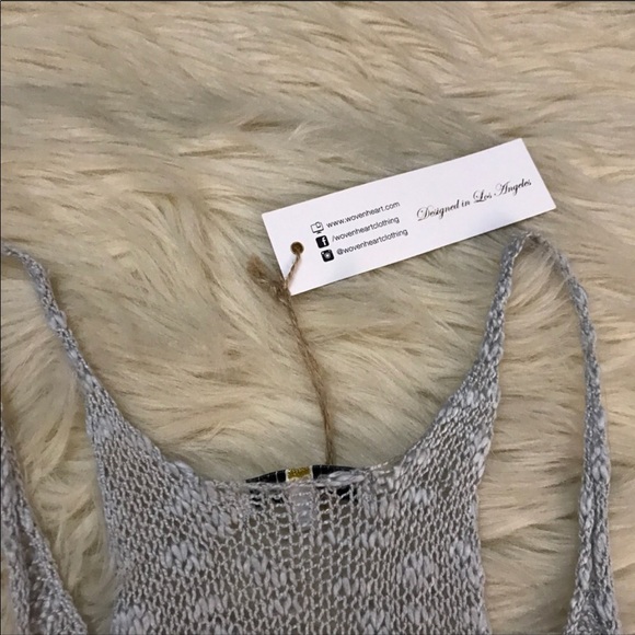 Woven Heart ❤️ knitted tank top - Picture 3 of 5